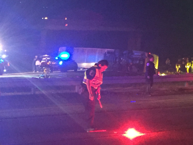 Bus carrying Radford University, Virginia Tech students overturns