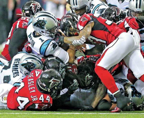 Panthers' undefeated season ends at the hands of the Falcons