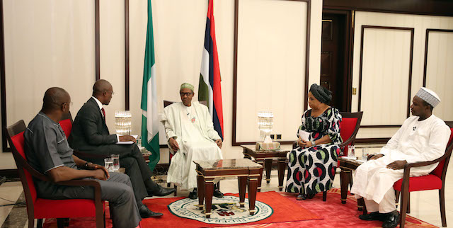President Buhari during the interview