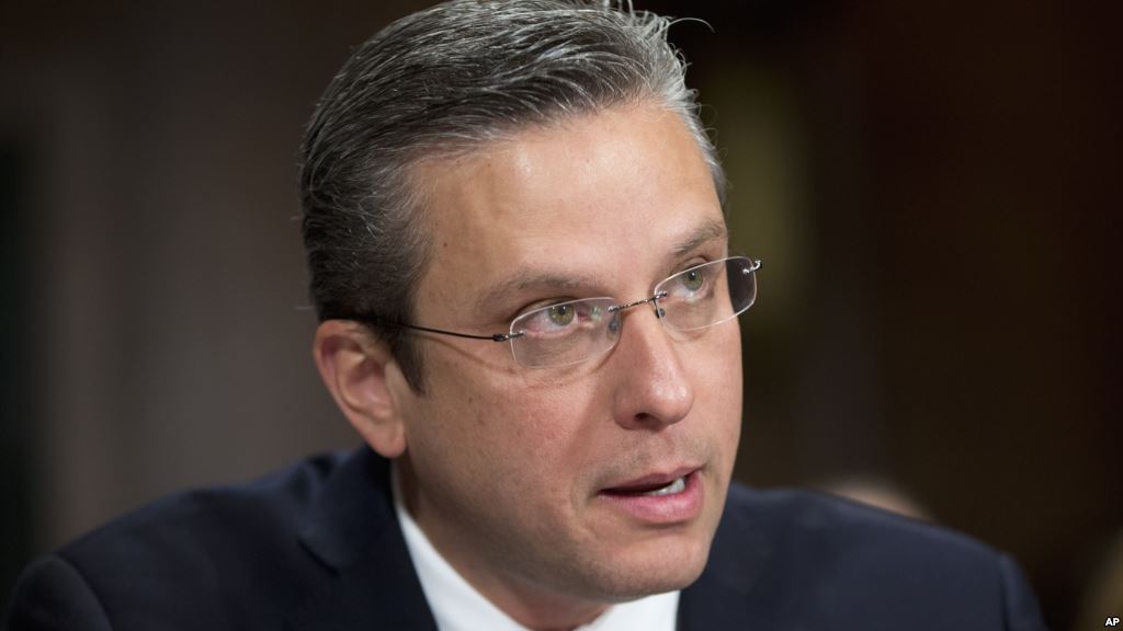 Puerto Rico Gov Alejandro Javier Garcia Padilla testifies on Capitol Hill in Washington Dec. 1 2015 before the Senate Judiciary Committee hearing on Puerto Rico's fiscal problems