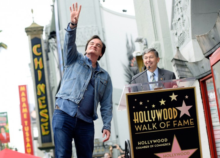 AFP  Angela Weiss Director Quentin Tarantino attends the unveiling of his Hollywood Walk of Fame star