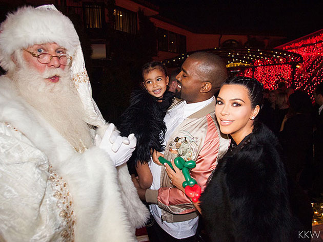 RELATED Kanye and Kim offered $US 2 million for baby pics Smiles all'round as Nori meets Santa