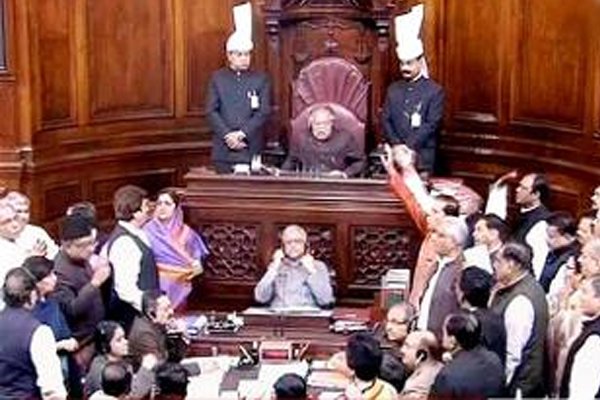 Rajya Sabha disrupted yet again over Congress of politicising National Herald