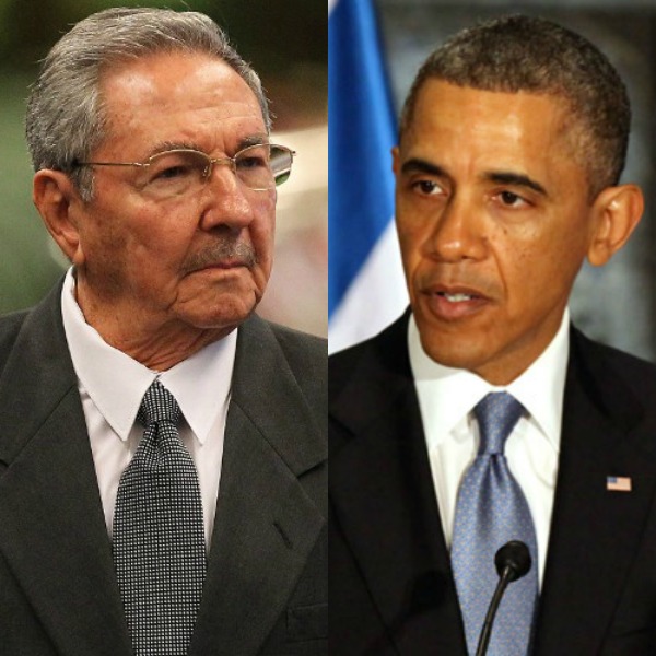 Raul Castro and Barack Obama