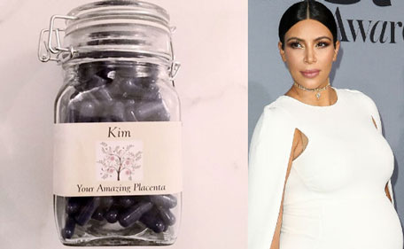 Reality star Kim Kardashian West says she feels an energy surge each time she took her placenta pills