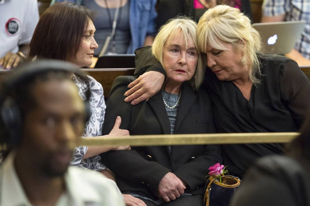 June Steenkamp, mother of Reeva Steenkamp sits in the Supreme Court of Appeal in Bloemfontein