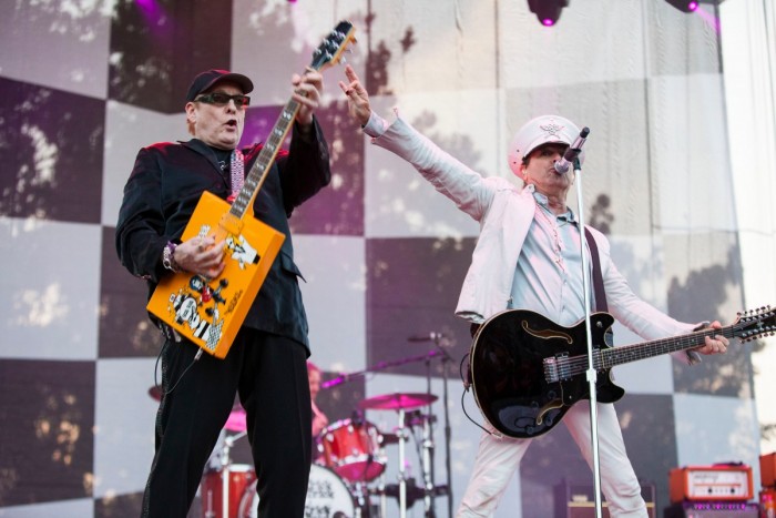 Rick Nielsen and Robin Zander perform with Cheap Trick at Riot Fest 2014 in Chicago's Humboldt Park. | James Foster  For Sun Times Media