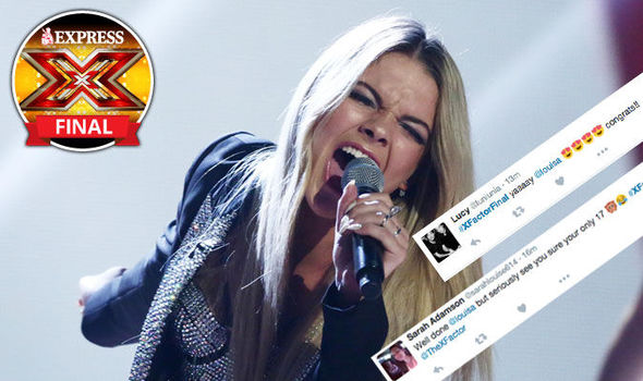 Louisa Johnson is praised by fans on Twitter