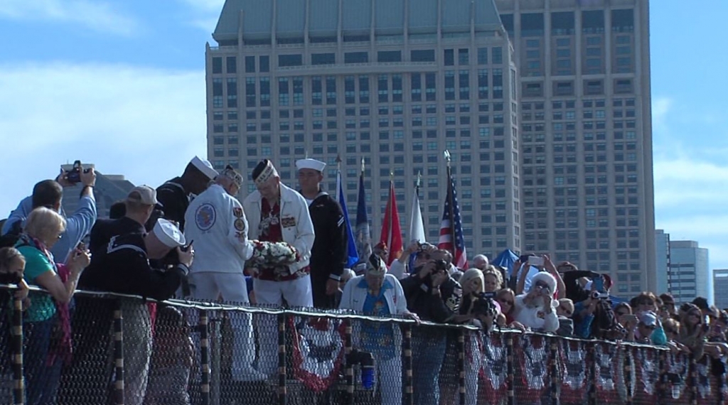 San Diego honors Pearl Harbor survivors aboard the USS Midway