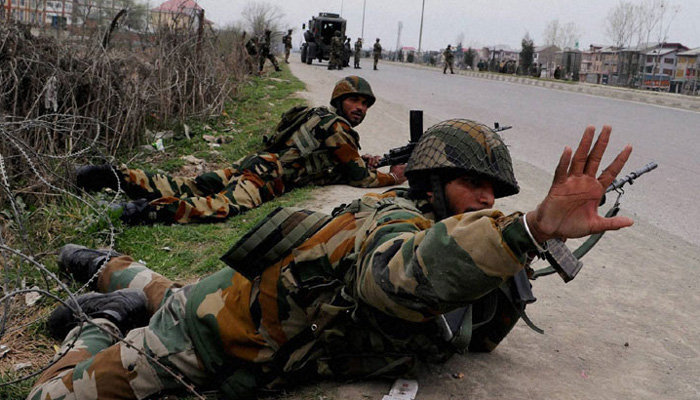 CRPF convoy attacked in south Kashmir 5 jawans injured