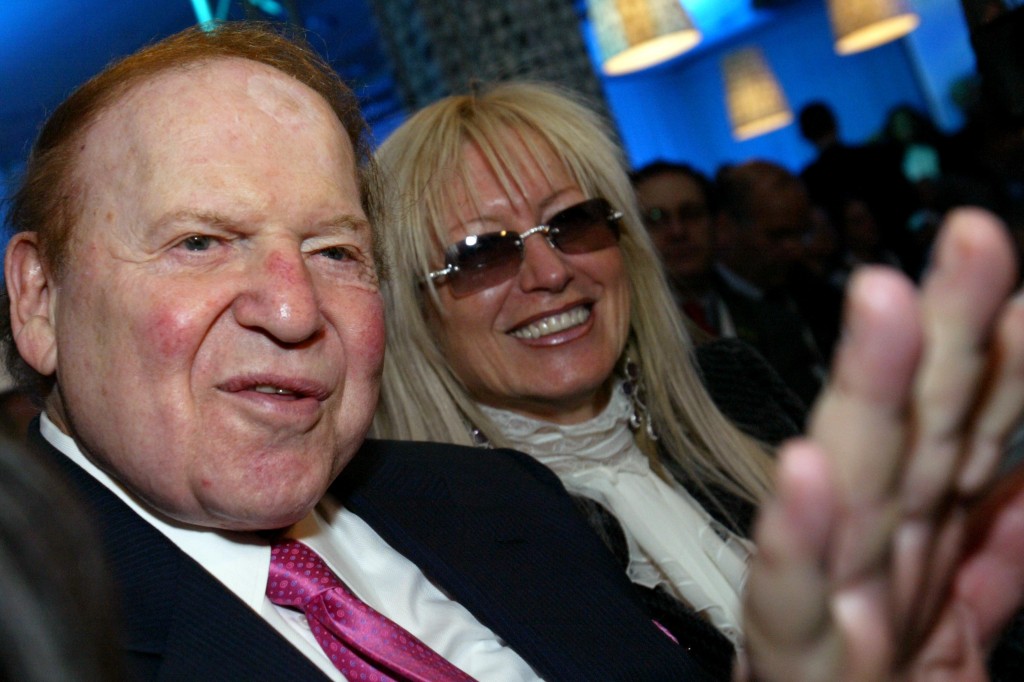 Sheldon Adelson and his wife Miriam