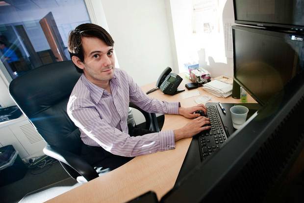 Above Martin Shkreli. Turing Pharmaceuticals increased the price of Daraprim from $13.50 to $750 per pill hitting people with immune systems weakened by Aids chemotherapy or pregnancy