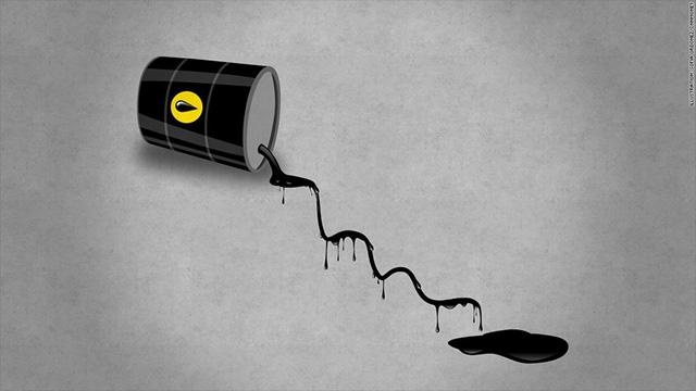 Falling oil prices graphic