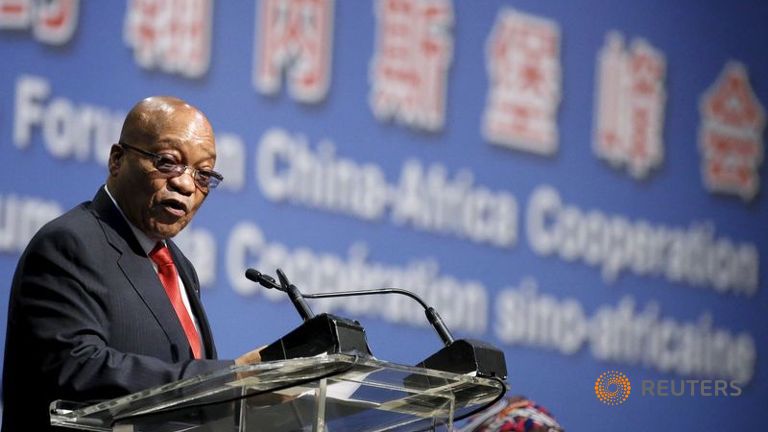 South Africa's Zuma denies affair with airline boss 