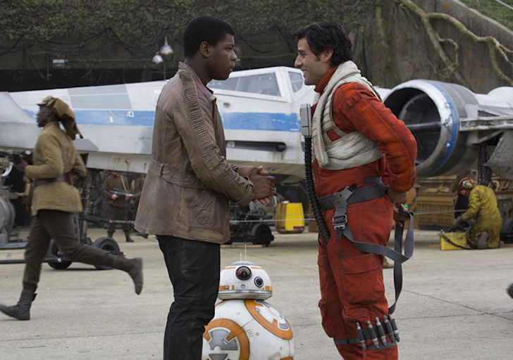 John Boyega and Oscar Isaac in'Star Wars The Force Awakens