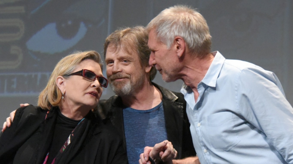 Star Wars'old guard made it like a school reunion says Carrie Fisher