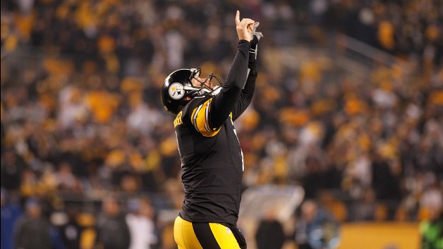 PITTSBURGH PA- DECEMBER 6 Ben Roethlisberger #7 of the Pittsburgh Steelers celebrates a second quarter touchdown during the game against the Indianapolis Colts at Heinz Field