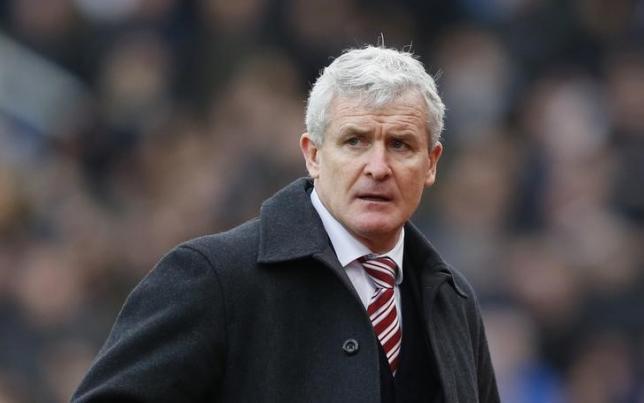 Football Soccer- Stoke City v Manchester City- Barclays Premier League- Britannia Stadium- 5/12/15. Stoke City manager Mark Hughes. Action Images via Reuters  Carl Recine. Livepic