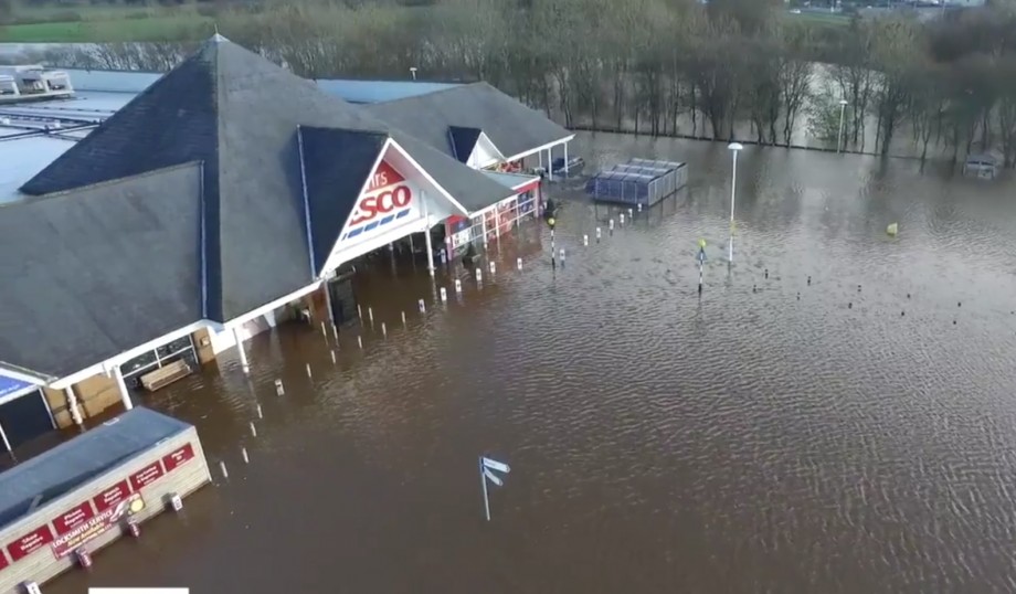 Tesco and Sainsbury’s affected by Cumbria floods