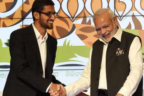 Sundar Pichai With Narendra Modi