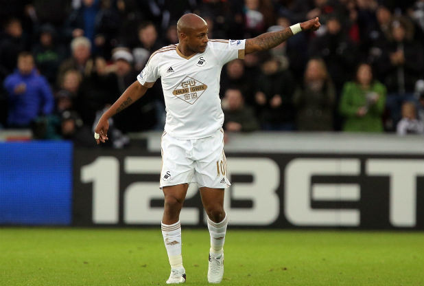 Swansea City forward Andre Ayew