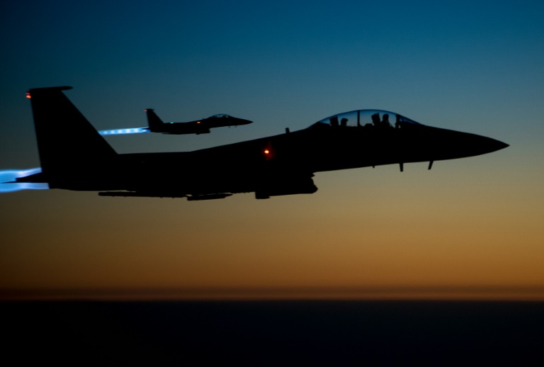 USAF Central Command  AFP  Senior Airman Matthew Bruch The US-led coalition began air strikes in Syria in September 2014