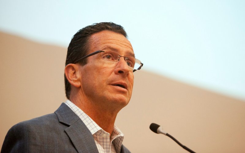 Connecticut Governor Dannel P. Malloy addresses the Marching On conference on gun violence prevention in Middletown Connecticut