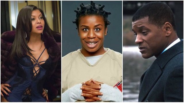 Taraji P. Henson in 'Empire&#039  Uzo Aduba on 'Orange is the New Black  and Will Smith in 'Concussion,&#039