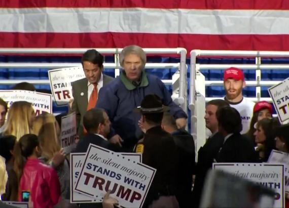 Protester Escorted Out of Trump Rally