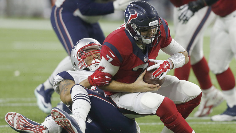 Texans QB Brian Hoyer was sacked five times