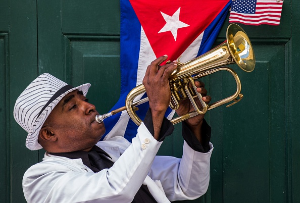 Cuba flag trumpet cuban