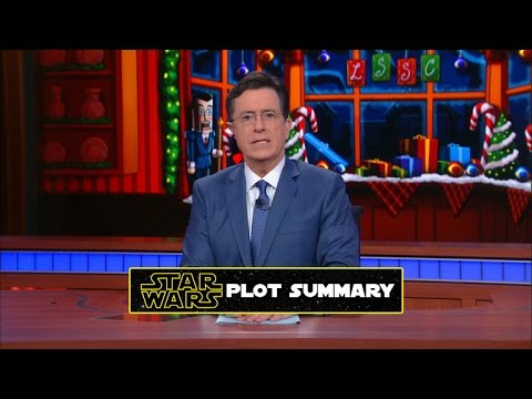 For Chinese viewers who might be unfamiliar with the convoluted plot of the first 'Star Wars&#39 trilogy Stephen Colbert provides an easy-to-follow summary