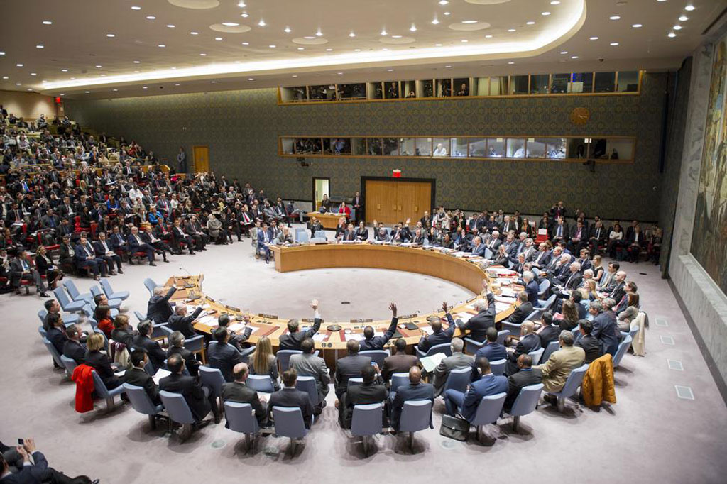 The Security Council unanimously adopts resolution on Syria negotiations. UN