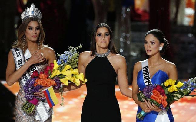 The moment of confusion at Miss Universe 2015