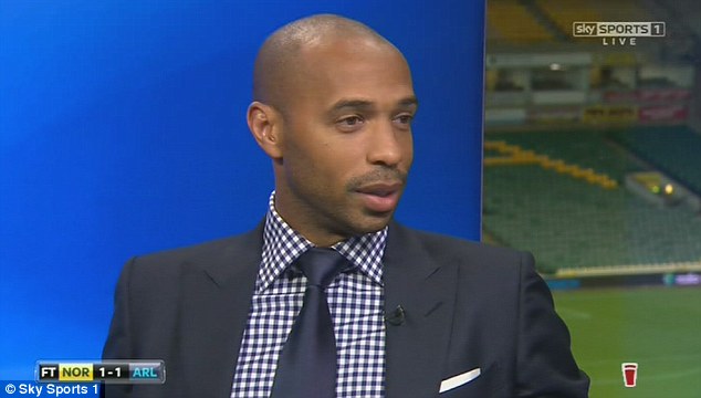 Thierry Henry has spoken out against Arsenal manager Arsene Wenger's choice to play Alexis Sanchez