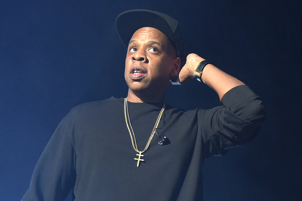 Rapper Jay-Z performs onstage during TIDAL X 1020 Amplified by HTC at Barclays Center of Brooklyn