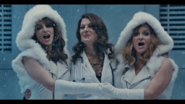 Tina Fey and Amy Poehler with their'Dope Squad member their real-life gynaecologist