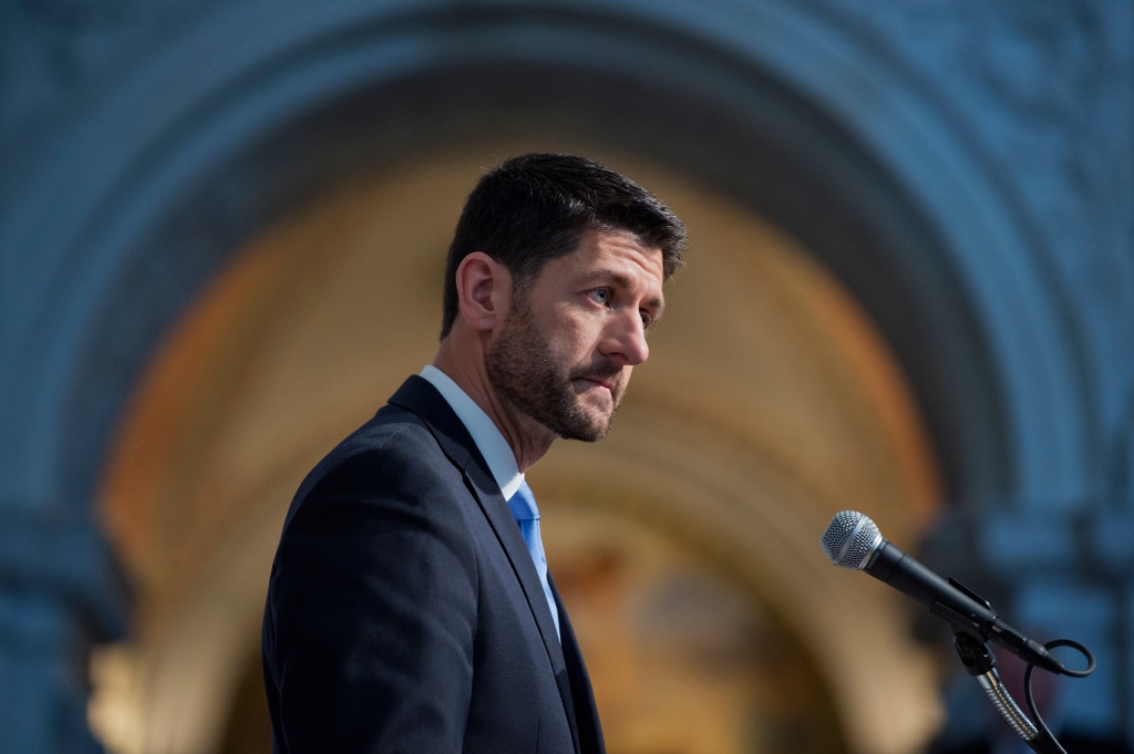 Tom Williams—CQ Roll Call  Getty Images			Ryan at the Library of Congress in December discusses the country's challenges how to address them