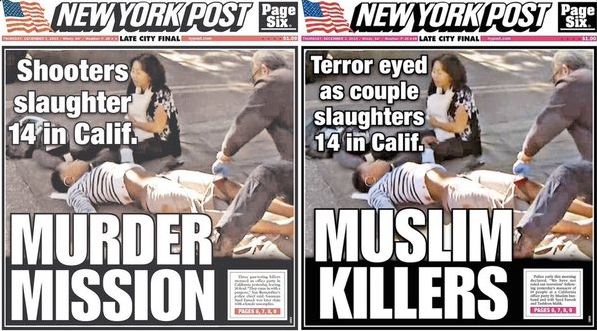 The New York Post's headline started out in print