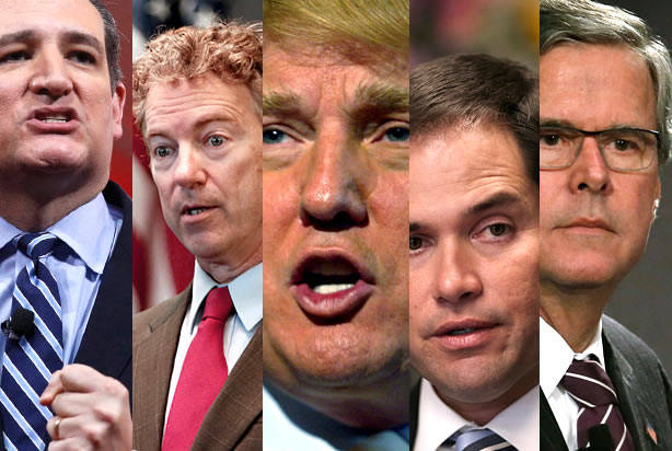 The joke's on us Donald Trump reminds everyone his candidacy is a farce in fifth debate while others hold their ground