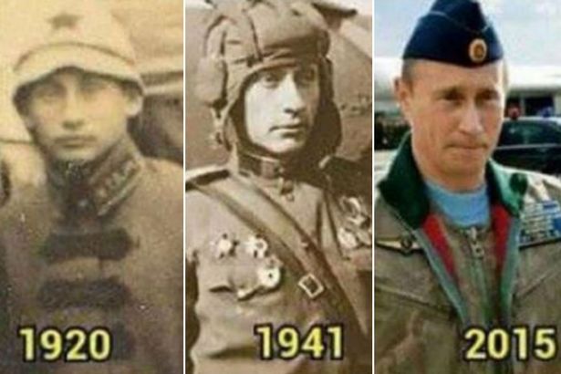 Twitter
This set of pics show'Putin in 1920 1941 and 2015