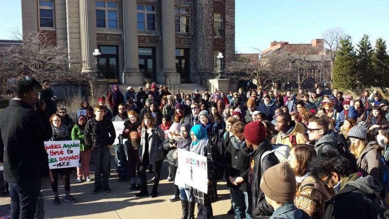 U of MN students rally against white supremacist shooting of Black protesters