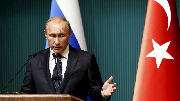 Russian President Vladimir Putin claims the downing of a Russian plane by Turkey was linked to oil