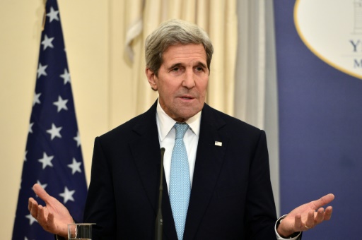 AFP  File  Louisa Gouliamaki
US Secretary of State John Kerry warned about the consequences of any collapse of the Palestinian Authority saying it would be a threat to Israel