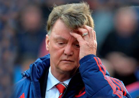 Under pressure Louis van Gaal saw United slump to defeat after he dropped Wayne Rooney