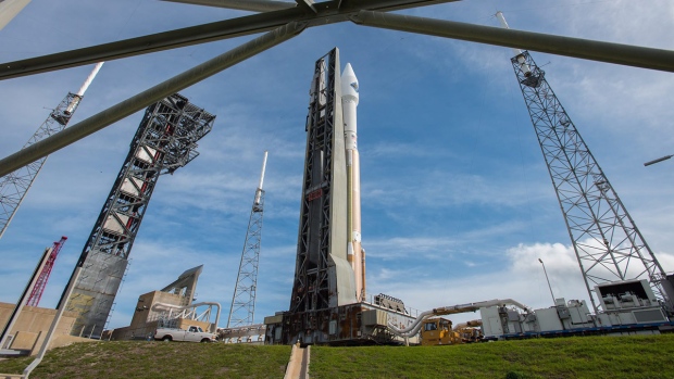 Atlas V rocket carrying the Orbital ATK Cygnus