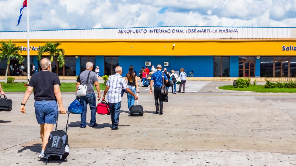 Havana airport passengers