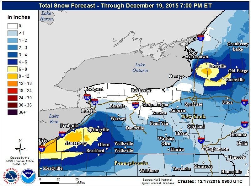 Lake effect forecast 12 19