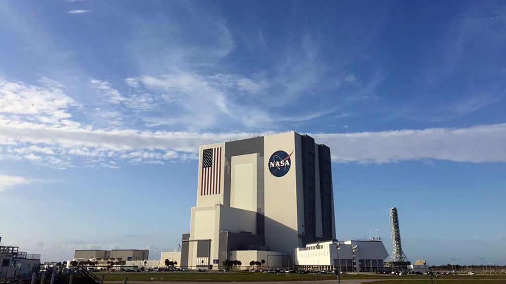 Vehicle Assembly Building or VAB at Kennedy Space Center