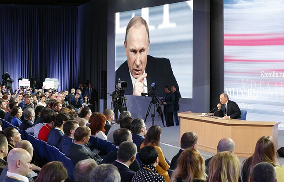 Putin during his annual news press conference